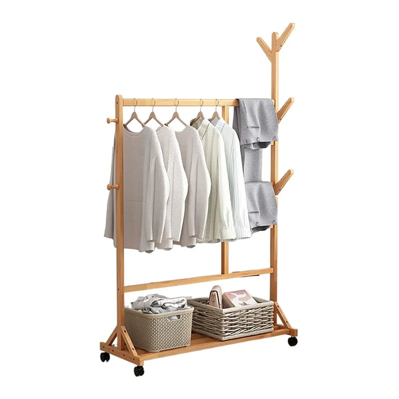 Màn hình bền bỉ treo đồ độc lập hoàn thiện không gian sống áo choàng tre