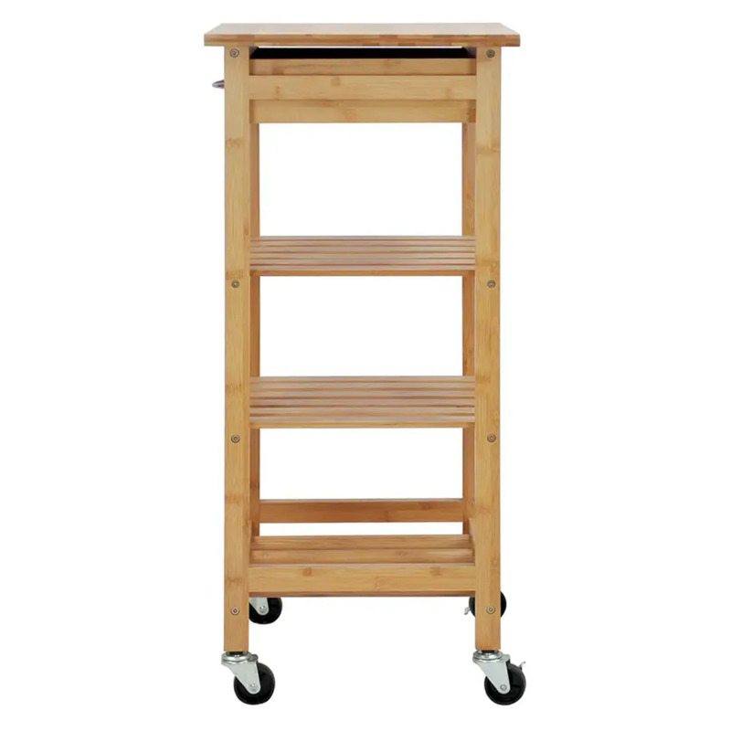 Thiết kế di động Ứng dụng rộng Ứng dụng trolley Tre bếp rất lý tưởng để lưu trữ lưu trữ tre